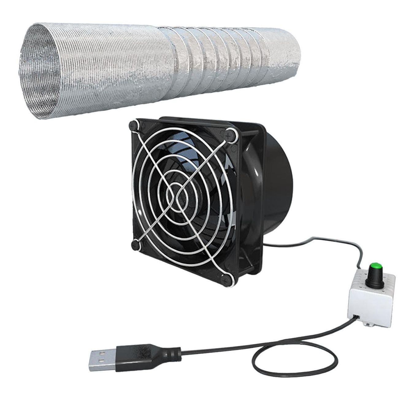 Ventilatoren: Abluft ventilator geräuschlos Gewächshaus mit 1meter Rohr – Neu (gemäss Beschreibung) aus Kirchdorf AG von Apost008 4