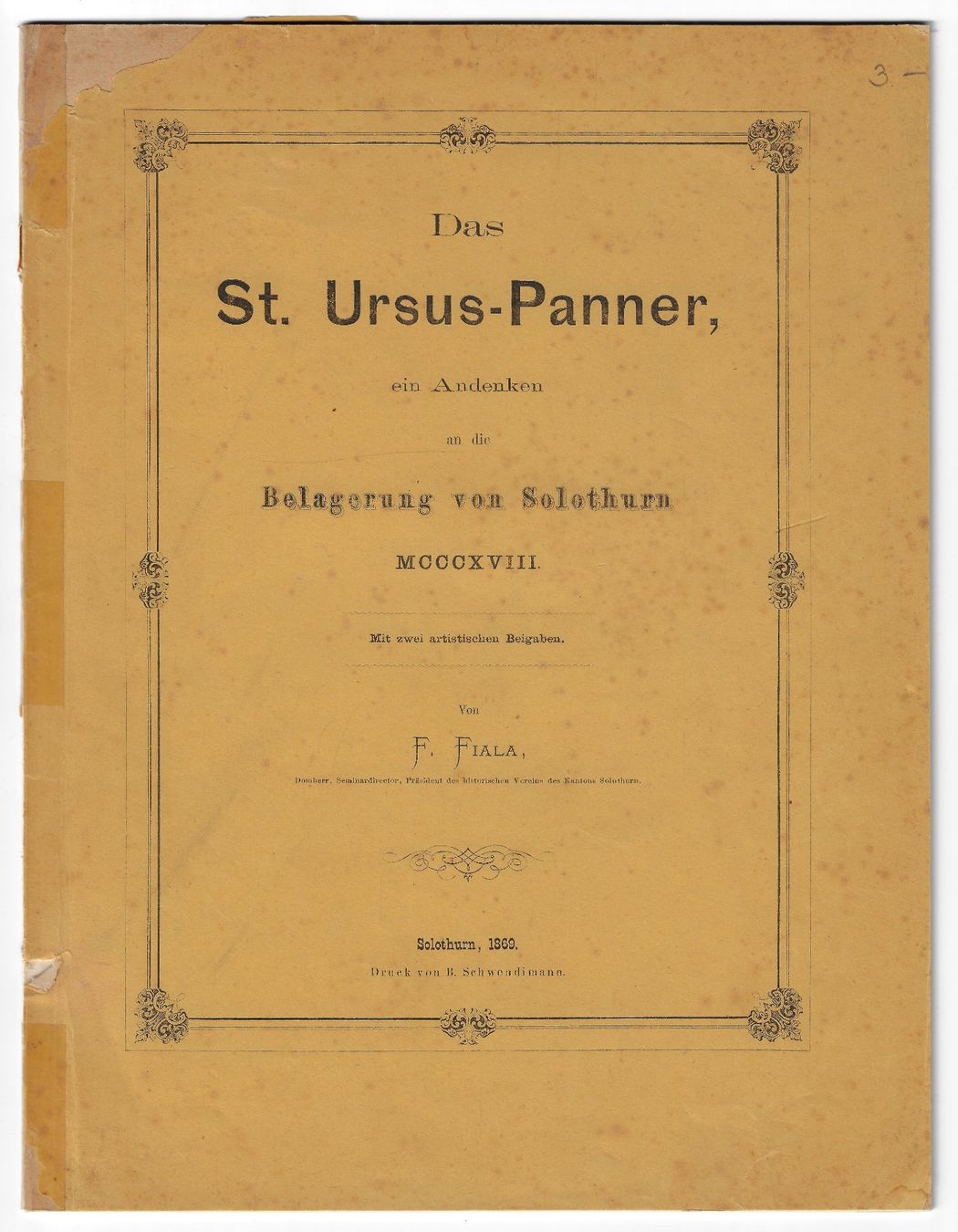 Libri: Das St. Ursus-Panner – Usato da Balsthal venduto da Palcivalle