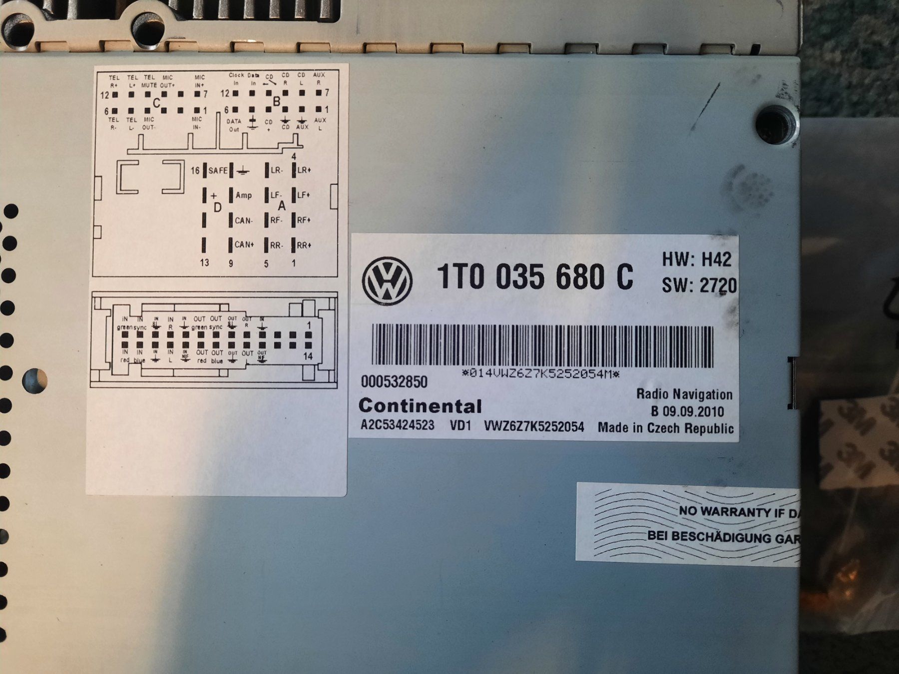 Sistemi audio & multimediali: VW Multimediaplayer Navigationssystem gebraucht – Usato da Wiedlisbach venduto da Kybi2 4