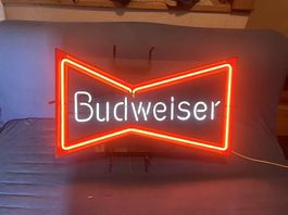 Budweiser, Leuchtreklame, Werbung, Bier