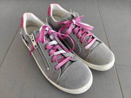 Superfit Tensy Mädchen-Sneaker Grau/Rosa – Gr. 35