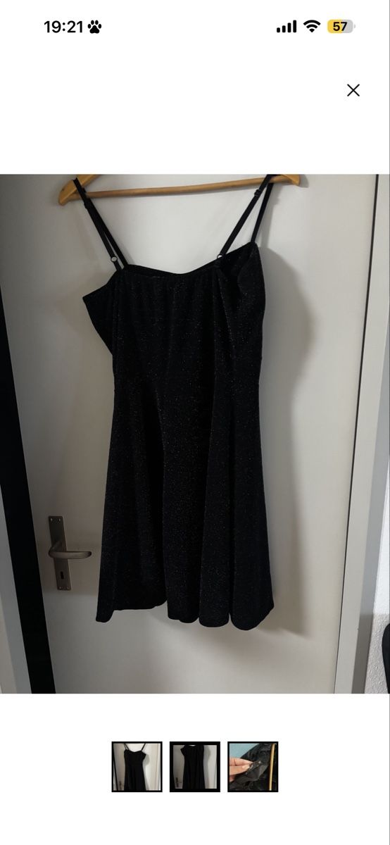 Vestiti: Glitzer-Kleid schwarz Gr. XL  – Nuovo (secondo la descrizione) da Schmerikon venduto da mir_c2lz 1