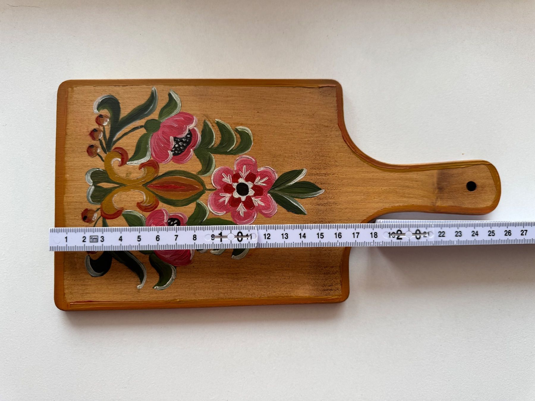 Holzartikel: altes handbemaltes Holzbrett, Bauernmalerei – Gebraucht aus Grosswangen von Second_hand_paradise 3