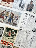 Ski - 20 alte Werbungen / Anciennes publicités 1909/55