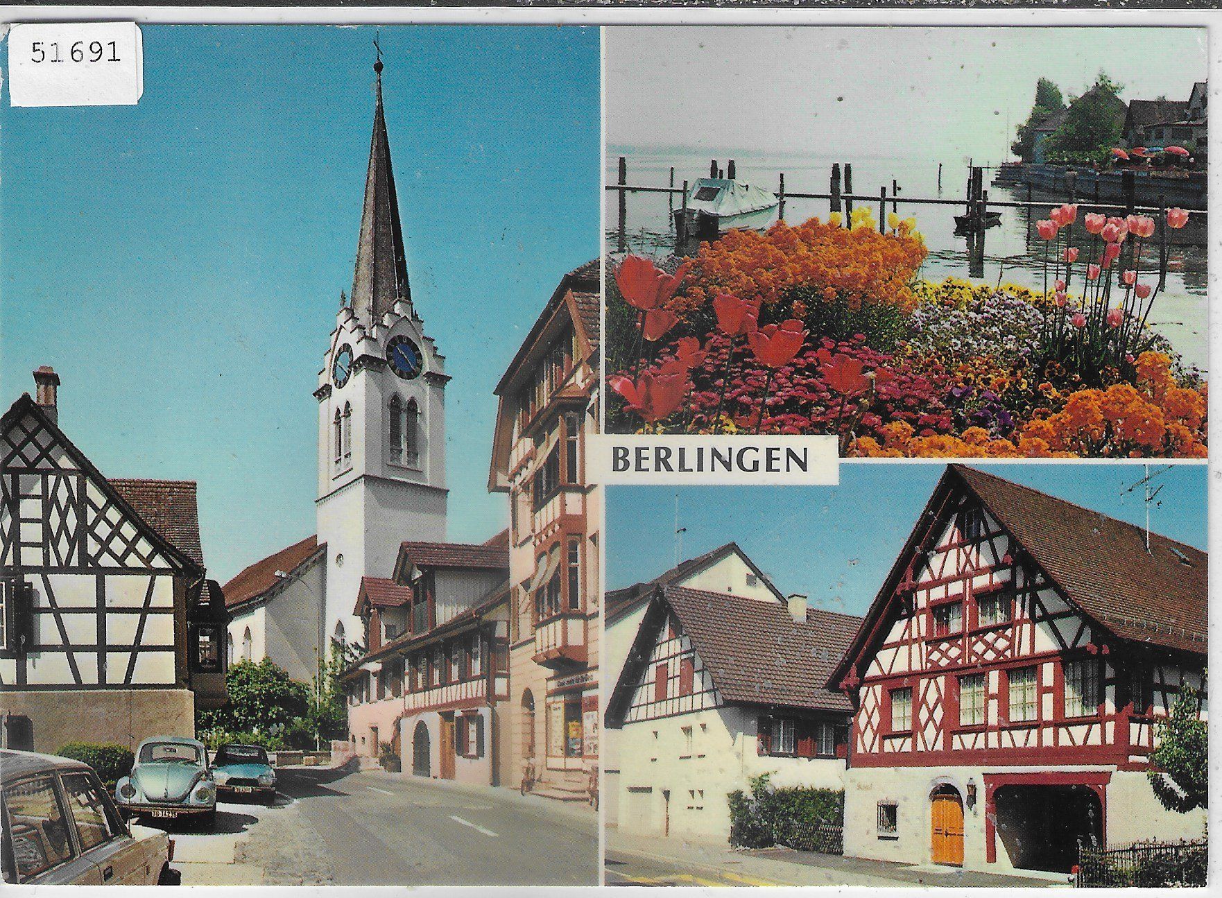 Cartoline postali: Berlingen TG - Multiview – Usato da Ettingen venduto da Kartenplanet