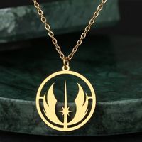 Star Wars goldene Halskette mit Jedi Ritter Orden