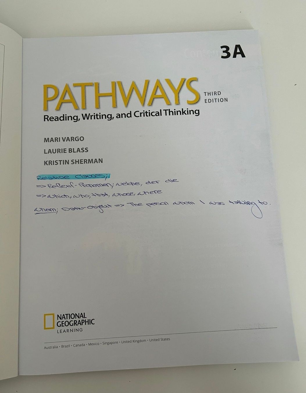 Libri: Pathways, third Edition 3A – Usato da Bern venduto da Rocio_G 3