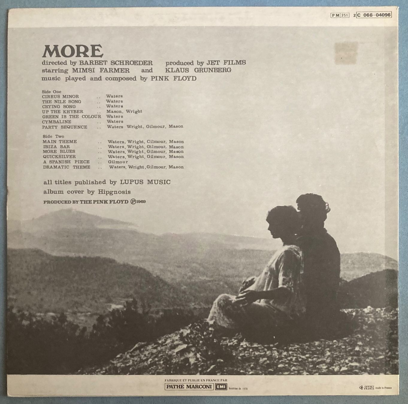 Schallplatten: PINK FLOYD - MORE – Gebraucht aus Poliez-Pittet von Newtown-Records 1