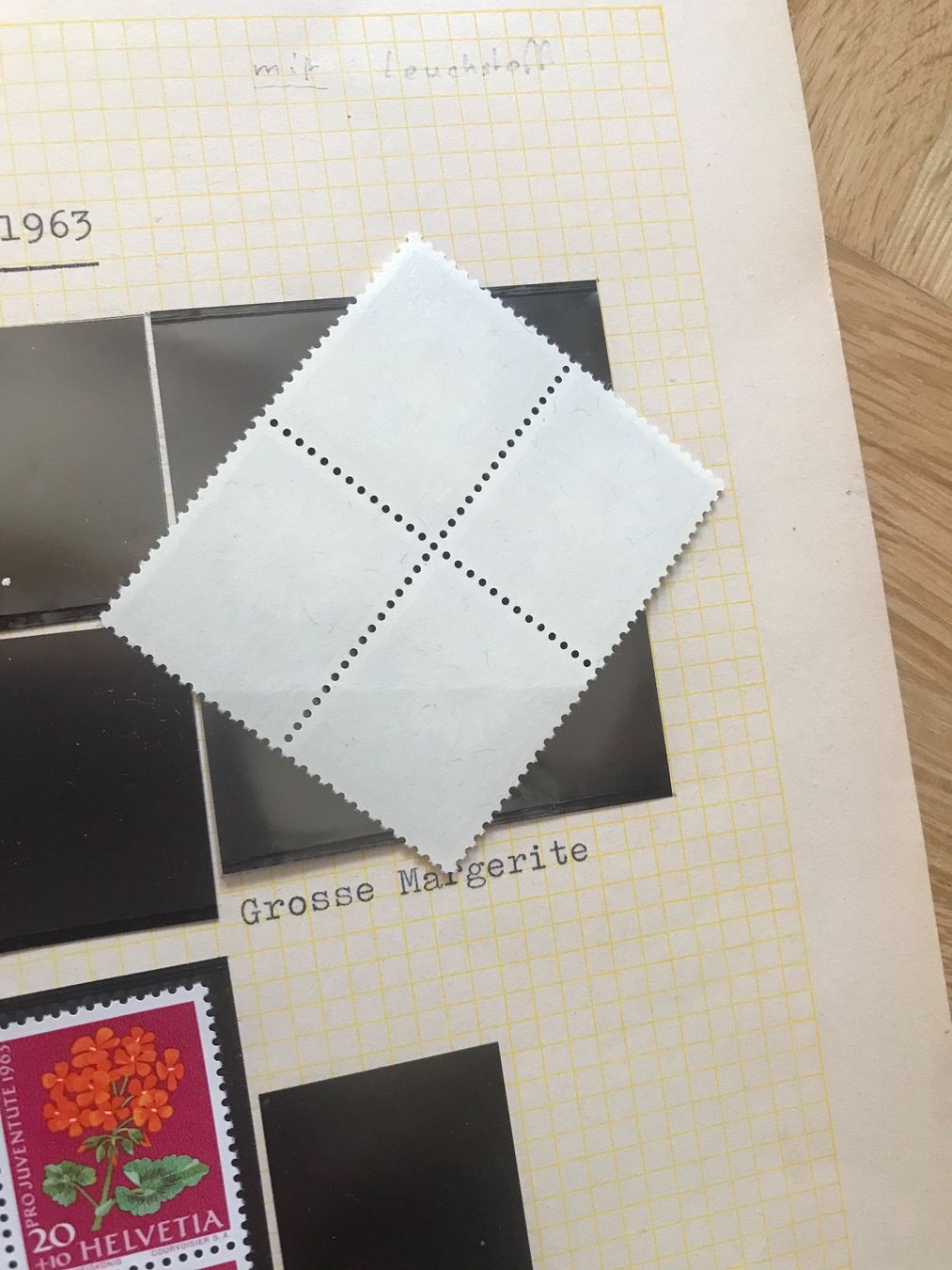 Alle Briefmarken: 1963, Pro Juventute 4er Block Serie ** – Gebraucht aus stäfa von brandy66 1