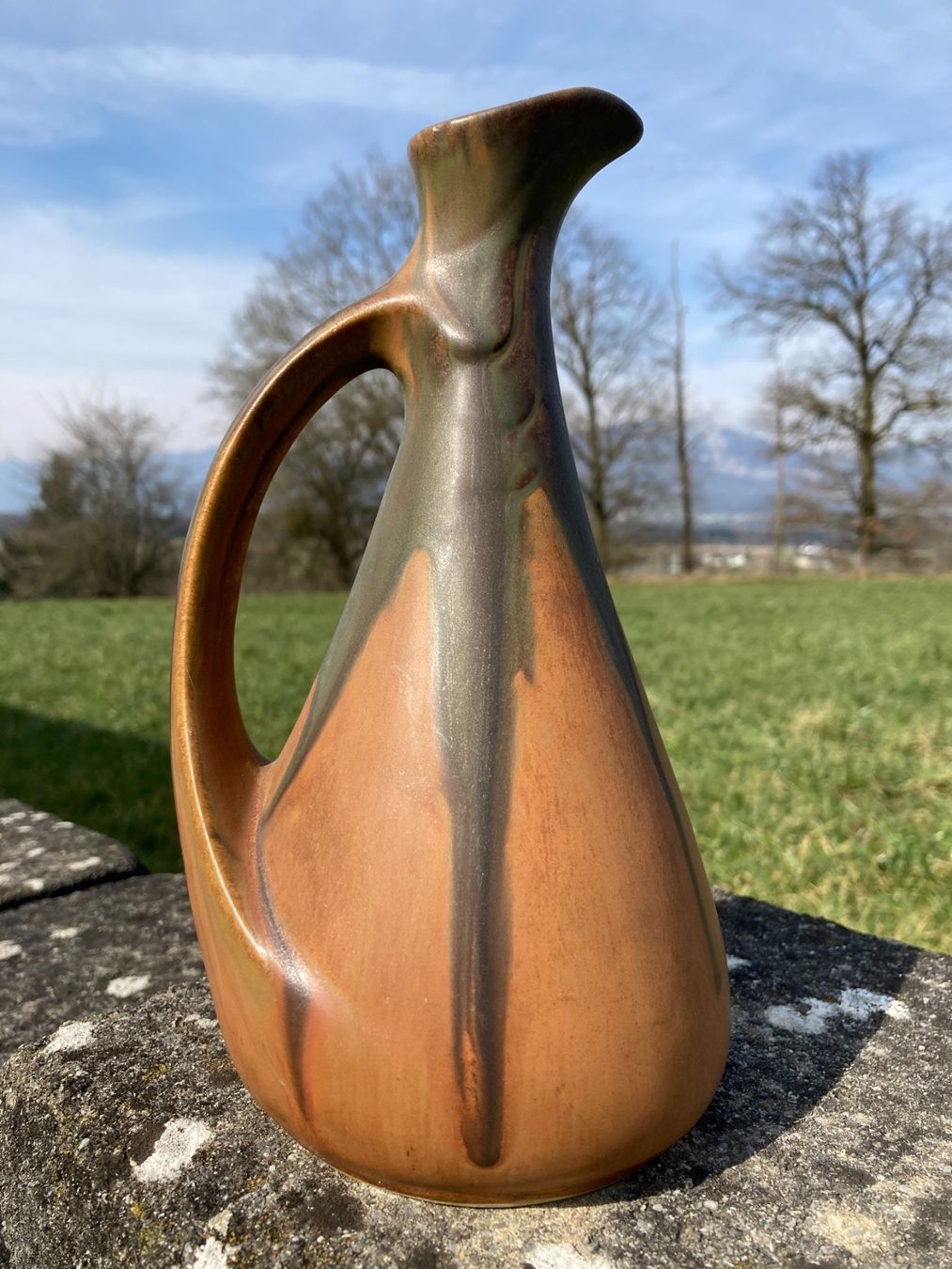 Vasi & Recipienti: KERAMIKVASE  VASE  BLUMENVASE  KRUGFORM – Usato da Subingen venduto da ArtBead