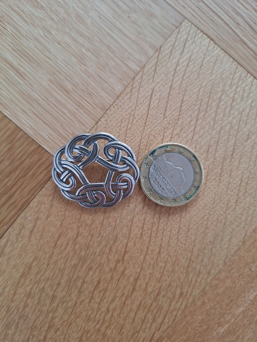 Spille & Fermagli: Silver brooch James Avery – Usato da Cham venduto da Drukkerij 1