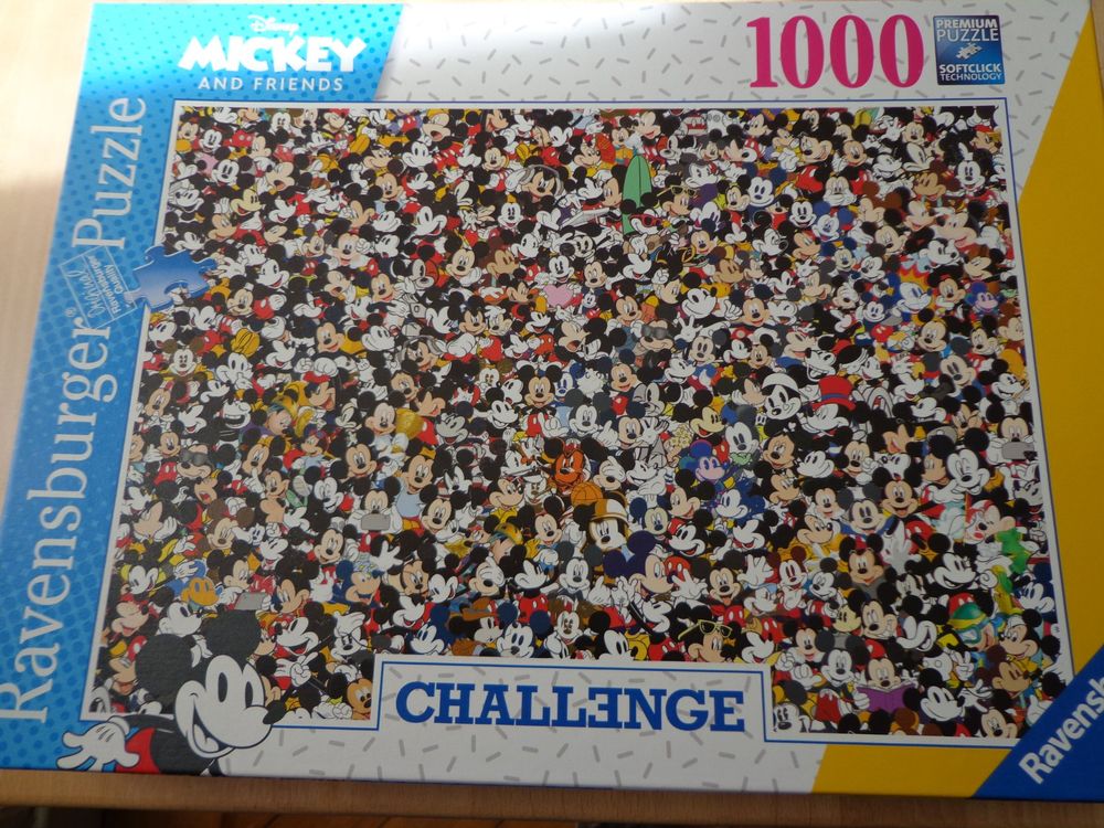 Puzzle 1000 pièces Ravensburger Mickey and friends Challenge | Acheter ...