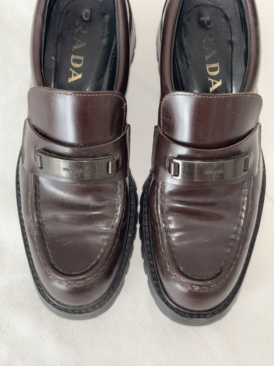 Prada Scarpe da donna: Maroon Prada Loafers 36.5 – Usato da Arlesheim venduto da schnsel 2