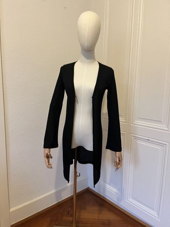 Hot Papaya Black Cardigan, Size S, Stylish Layering!