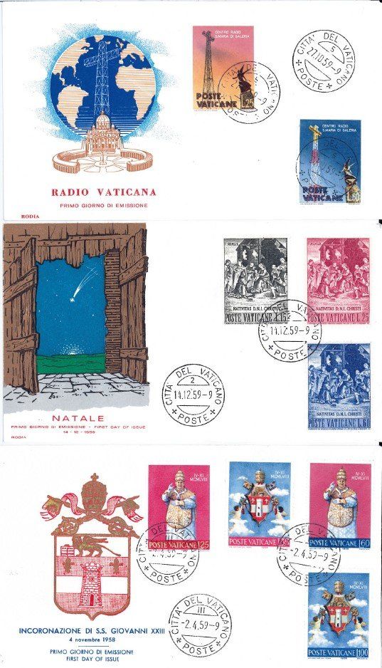Tous les timbres: Vatikan 5 x FDC 1959 – D'occasion à Bellach par qsearch 1