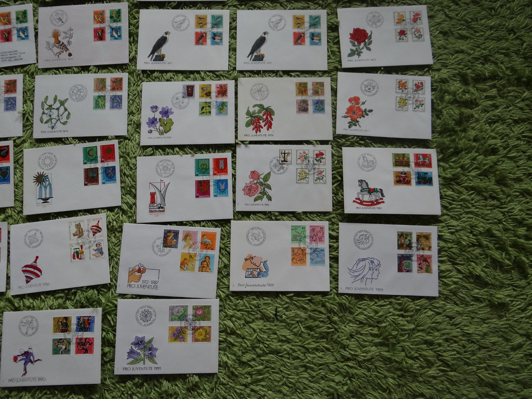 Tutti i francobolli: Pro Juventute FDC 1958-1991 ab CHF 1.-- – Usato da Kriens venduto da Na4 4
