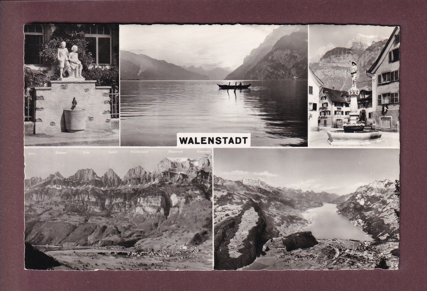 Cartoline postali: WALENSTADT - 5 Bilder – Usato da Pully venduto da nicecards