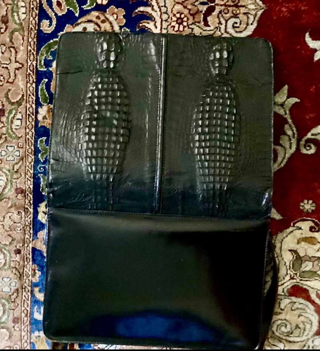 Borse da donna: Schwarze Krokodil Tasche - ein Muss! – Usato da Bellinzona venduto da LuganoBoutique 2