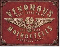 Blechschild-VENOMOUS MOTORCYCLES31*40 cm