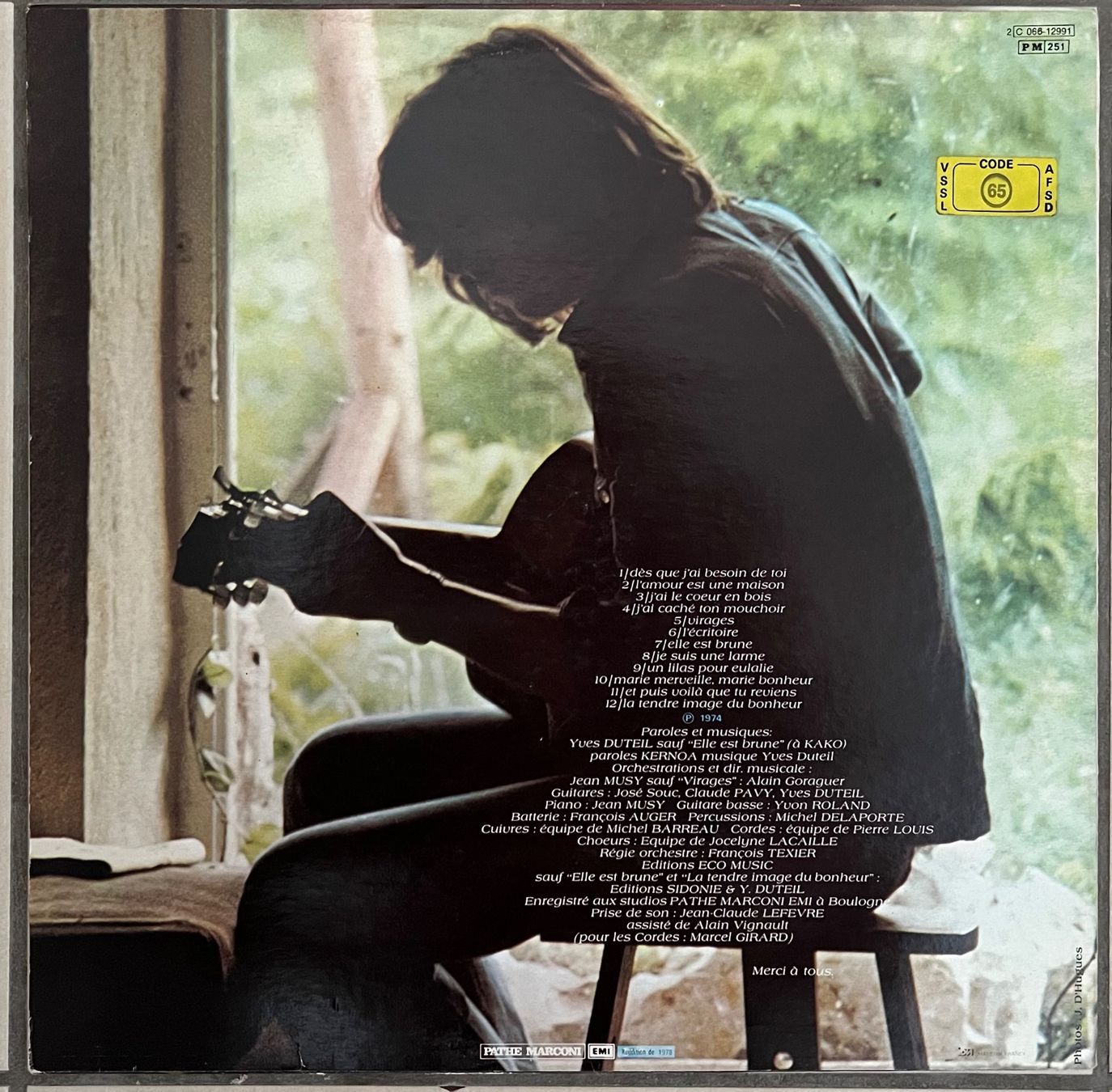 Schallplatten: YVES DUTEIL - YVES DUTEIL - 33 Tours – Gebraucht aus Bussigny von vinyl-pas-cher 1