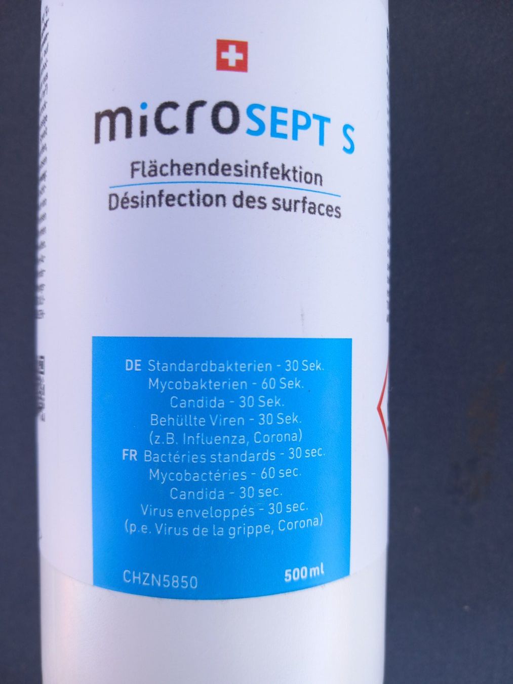Pulizia & Igiene: microSEPT S Flächendesinfektion 500 ml Neu – Nuovo e nell'imballaggio originale da Oensingen venduto da Wabuoe 1