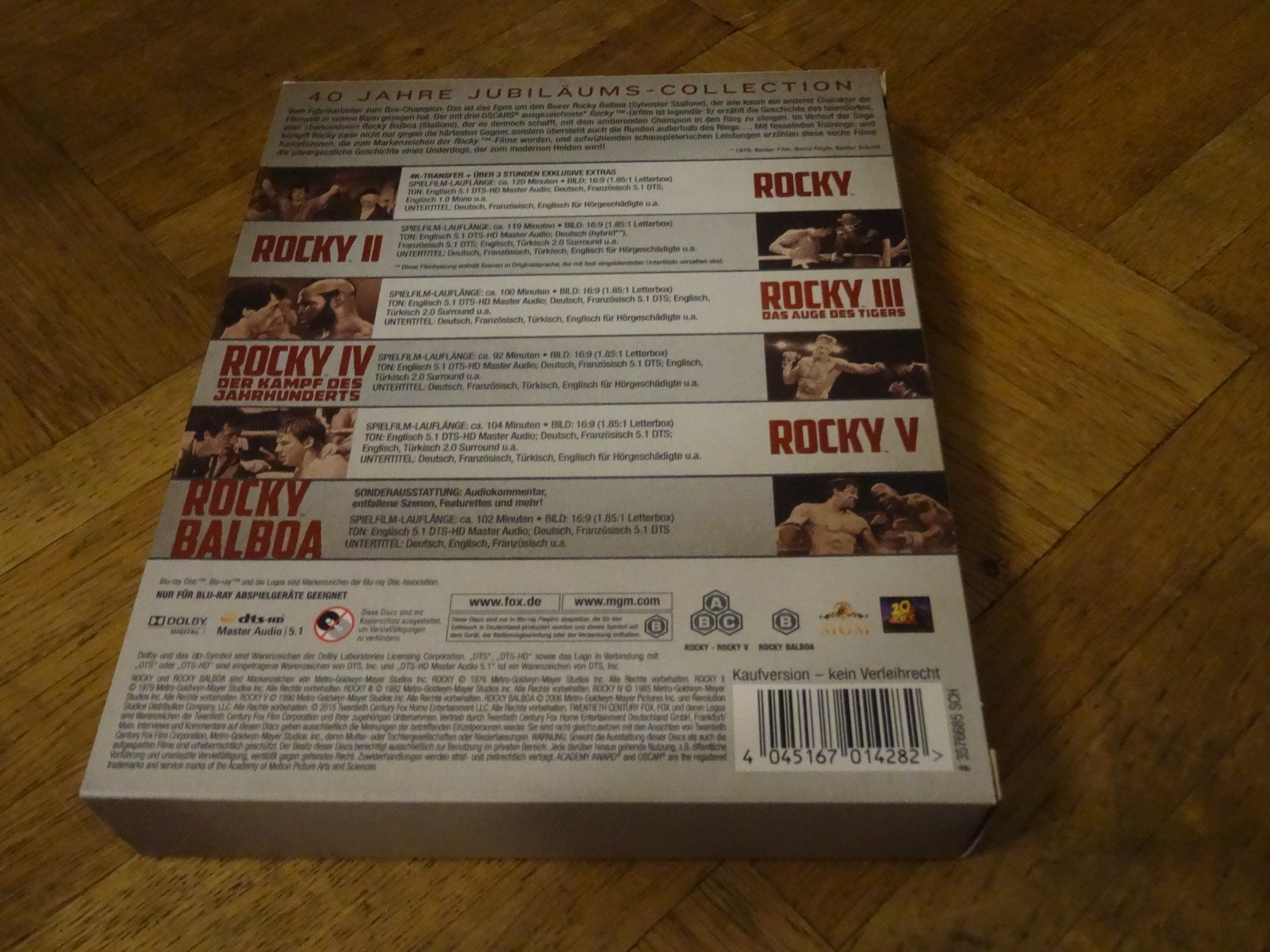 Tutti i DVDs: Rocky Jubiläums-Collection Blu-ray 6-Disc – Usato da Olten venduto da Disc-Verkauf 1