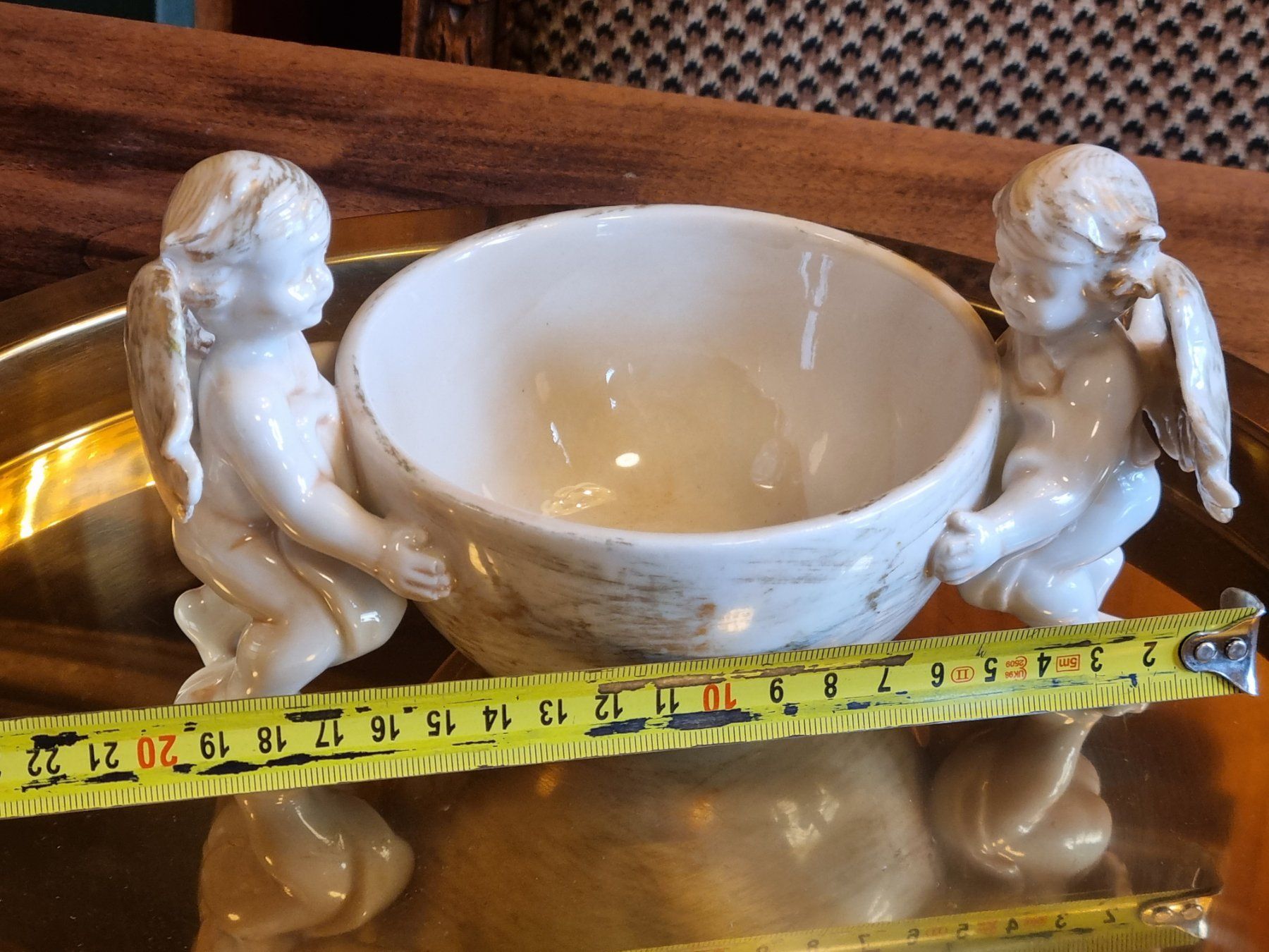 Ciotole: Keramik Dekoschale mit Putti Engeln – Usato da Scharnachtal venduto da devin03 5