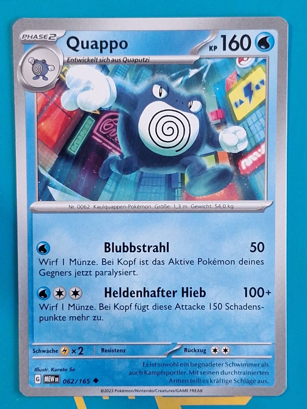 Pokémon Carte collezionabili: Quappo - DEUTSCH Mew 151 - #2.8 – Usato da Altstätten SG venduto da GGsGameshop