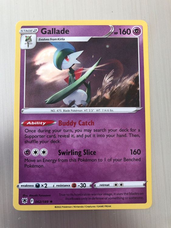 Gallade Pokédex: stats, moves, evolution & locations