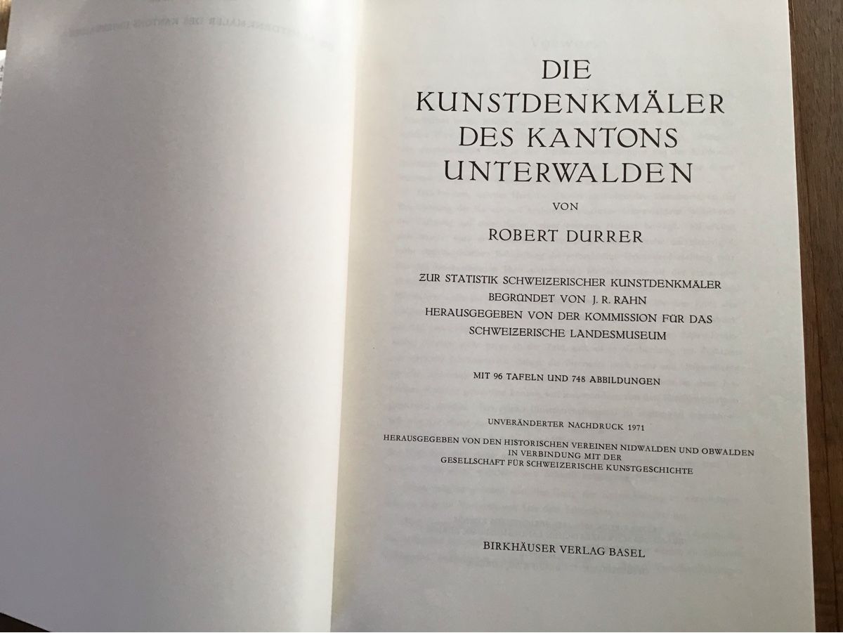 Bücher: Die Kunstdenkmäler des Kantons Unterwalden – Neu und originalverpackt aus Oberdorf NW von Walenstock01 2