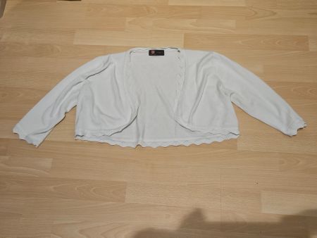 Bolero Jacke, weiss,  Kancy Kole, Grösse XL