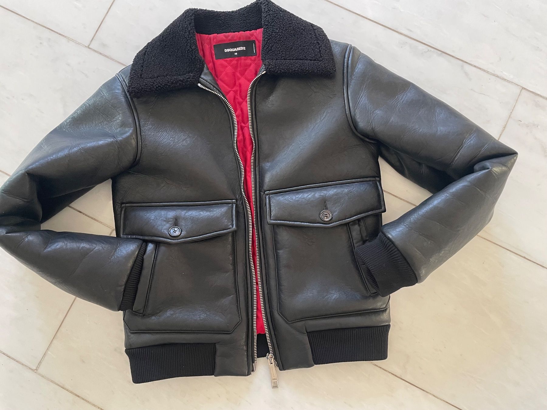 Giacche: Dsquared2 Lederjacke schwarz Gr 48 – Usato da Unterengstringen venduto da DeaundHeinz 2