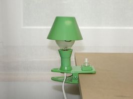 Einzigartige Vintage Clamp Nachttischlampe / Mid-Century