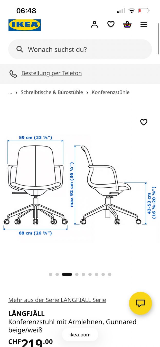 Ikea Chaises: Bürostuhl | Ikea – D'occasion à Zürich par Hermia 6