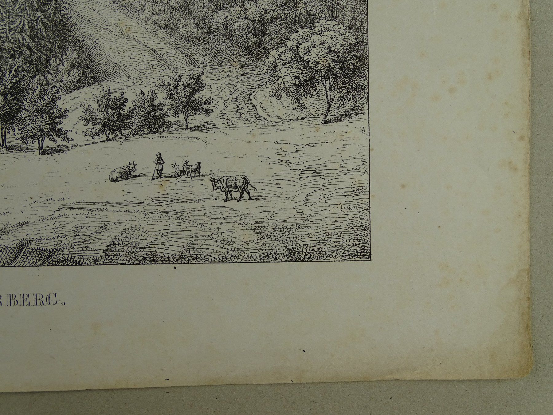 Stiche: THORBERG, BERN, FEDERLITHOGRAPHIE 1840 – Gebraucht aus Grüningen von Kartensammler 5