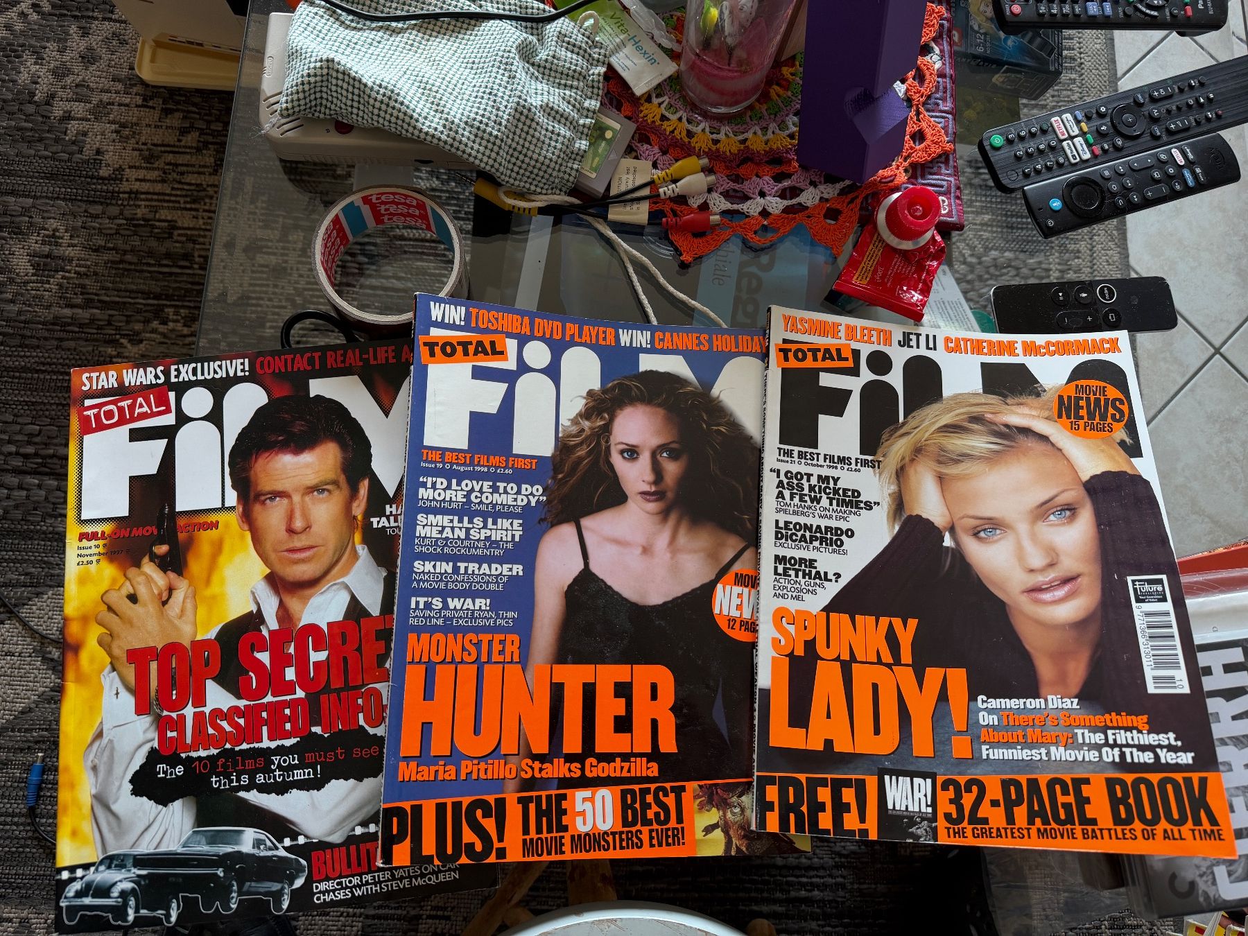 Riviste & Magazine: Total film Uk magazines 1997, 1998 3 issues – Usato da Minusio venduto da vertigoozBazar4u