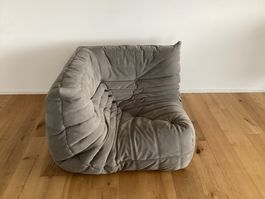 Ligne Roset Eckelement Togo in Alcantara Silver Top Zustand
