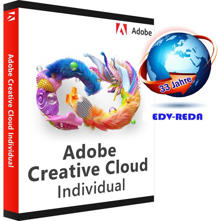 Adobe Software: Adobe Creative Cloud All Apps, 1 Jahr für 2 PC/Mac 2024 – Neu (gemäss Beschreibung) aus Langenthal von
