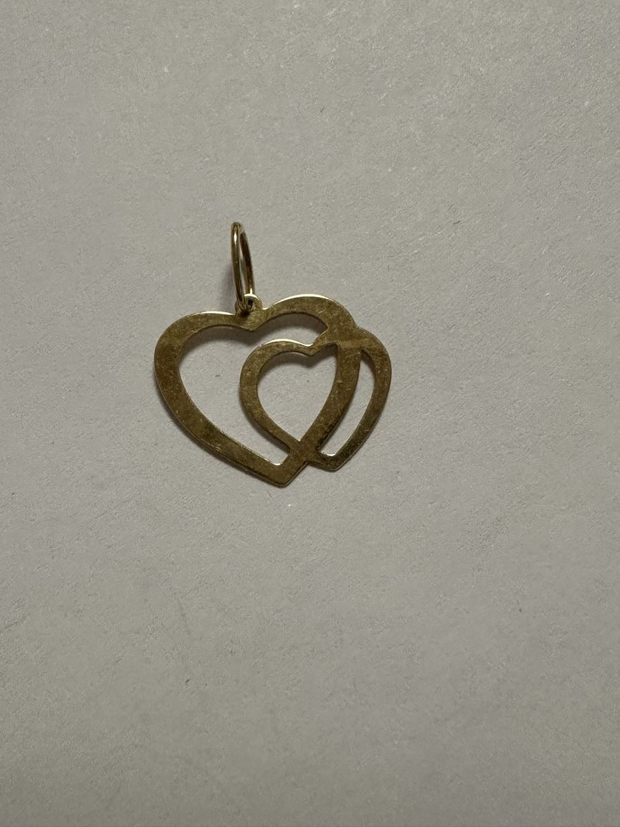 Ciondoli: Pendentif deux coeurs or jaune, bon état  – Usato da Montreux venduto da luc_w7cx
