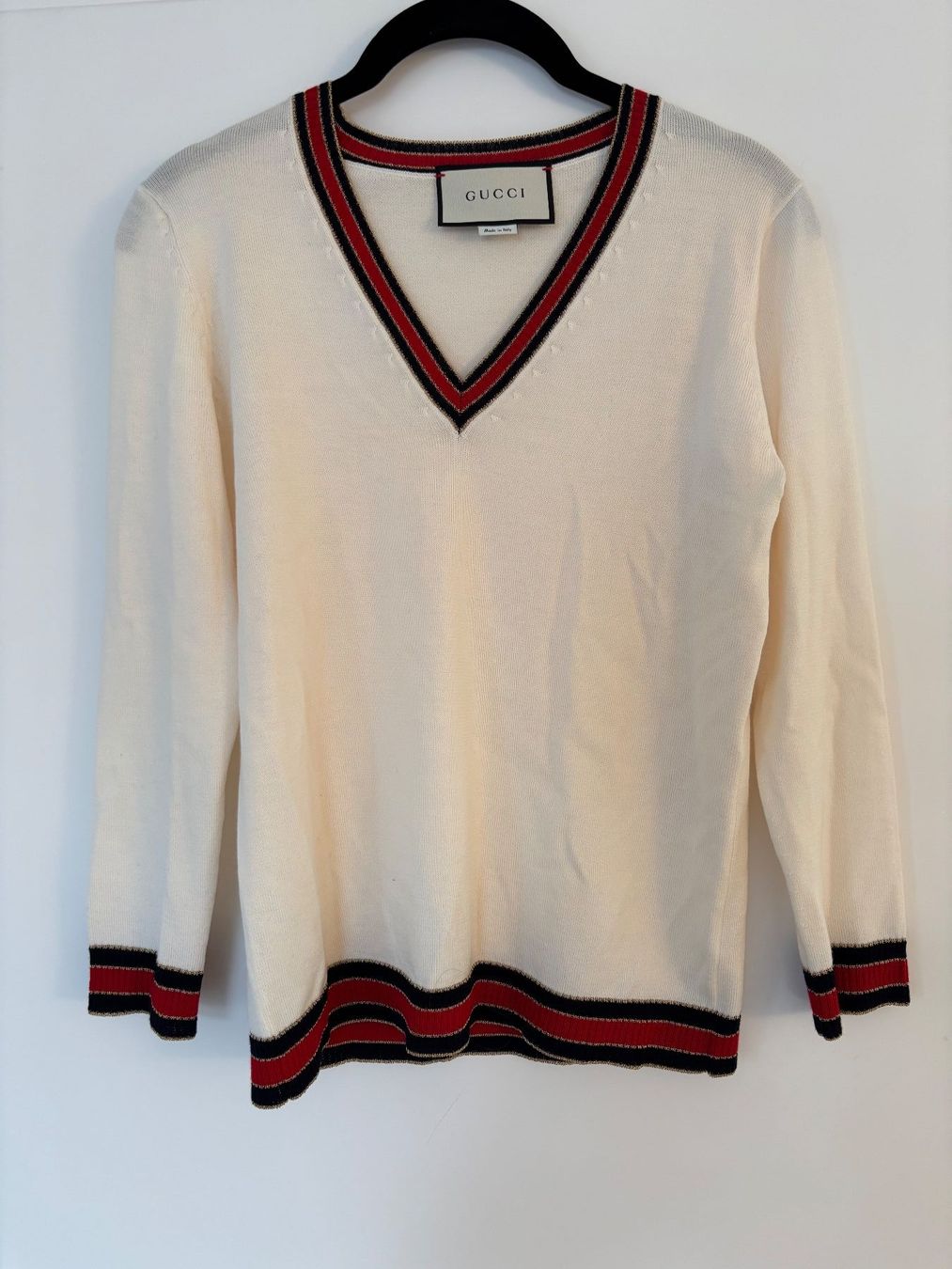 Gucci Pullover & Sweatshirts: Gucci Pullover offwhite 34/36 , leichte Sommerwolle – Gebraucht aus Herrliberg von mayfi
