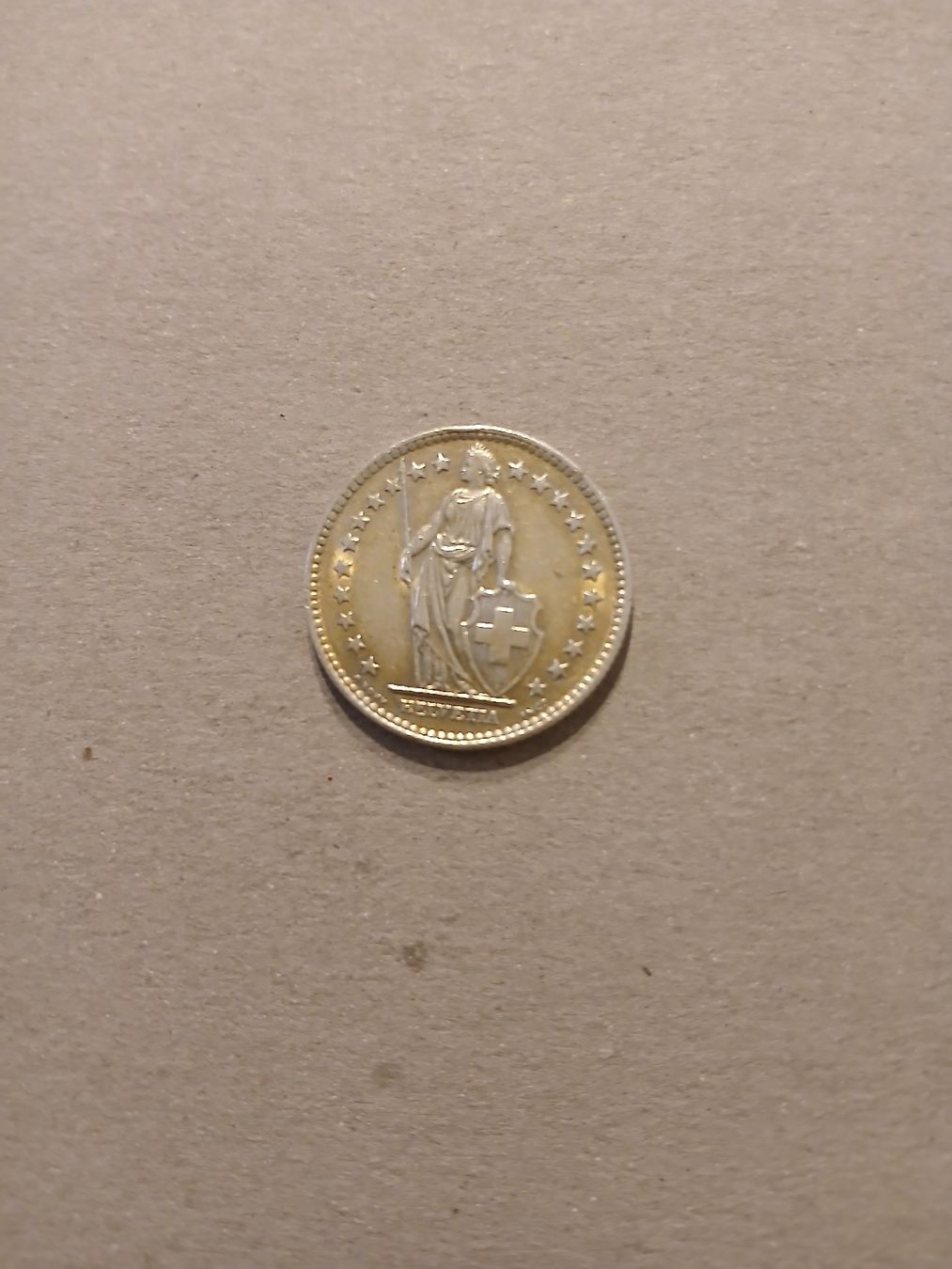 Pièce de monnaie suisse 2 francs Helvetia année 1963 argent (Gebraucht ...