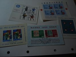 Schweiz Lot Blocks, gestempelt
