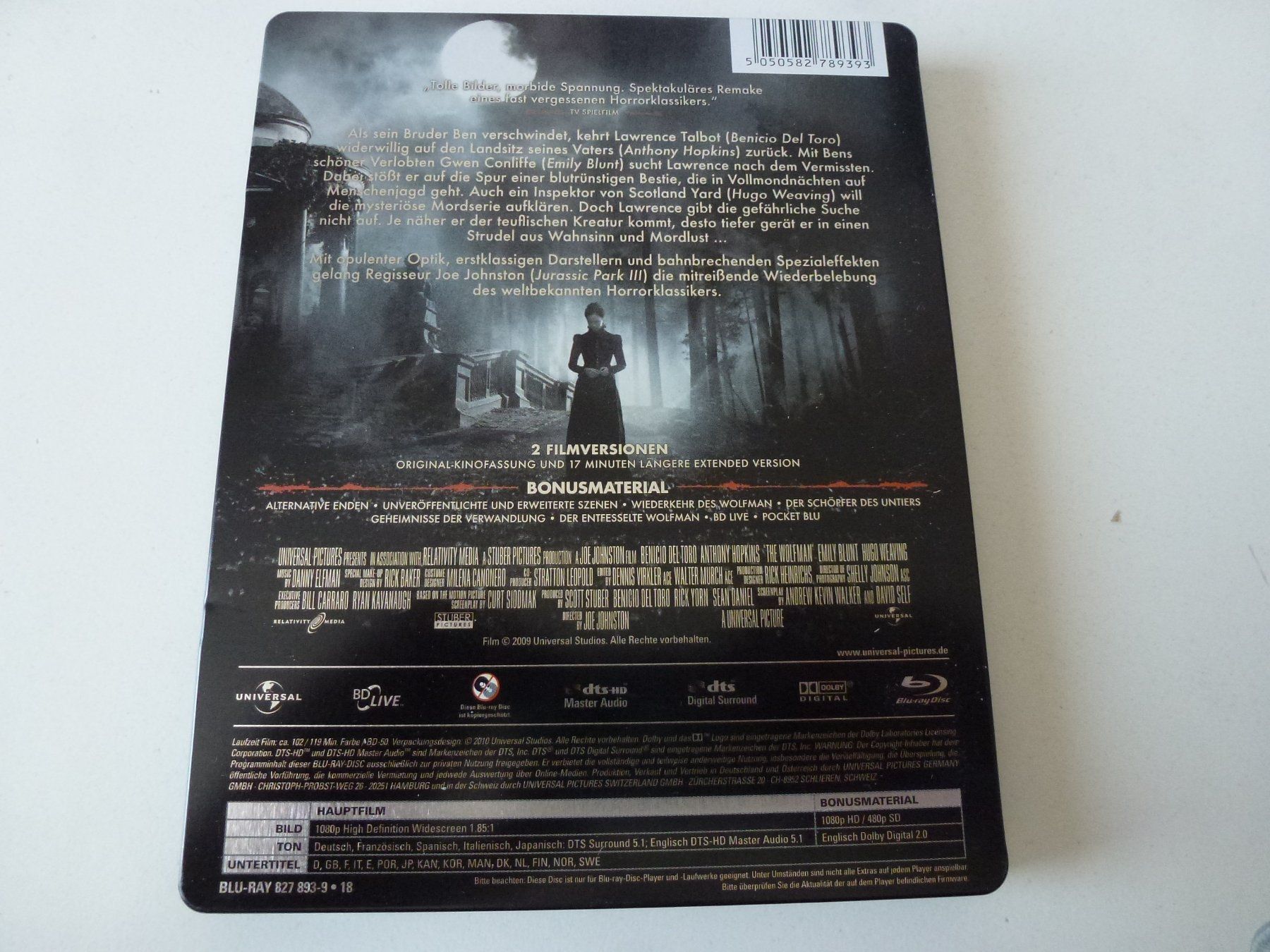 Tutti i DVDs: Wolfman (Steelbook  Blu-Ray) – Usato da Bern venduto da Frebo 1