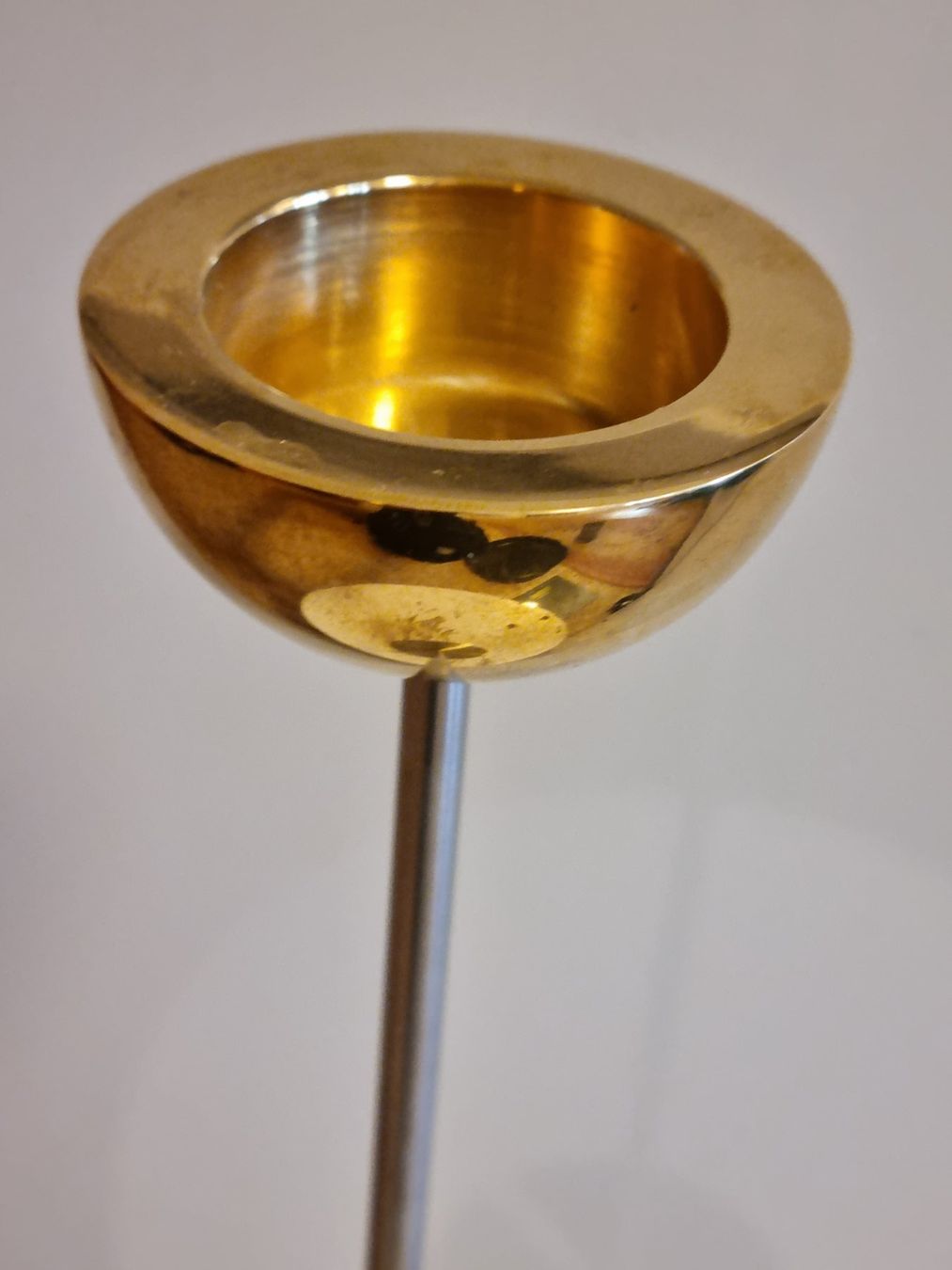 Portacandele: Hoher Kerzenständer Gold/Silber 38 cm – Usato da Scharnachtal venduto da devin03 2