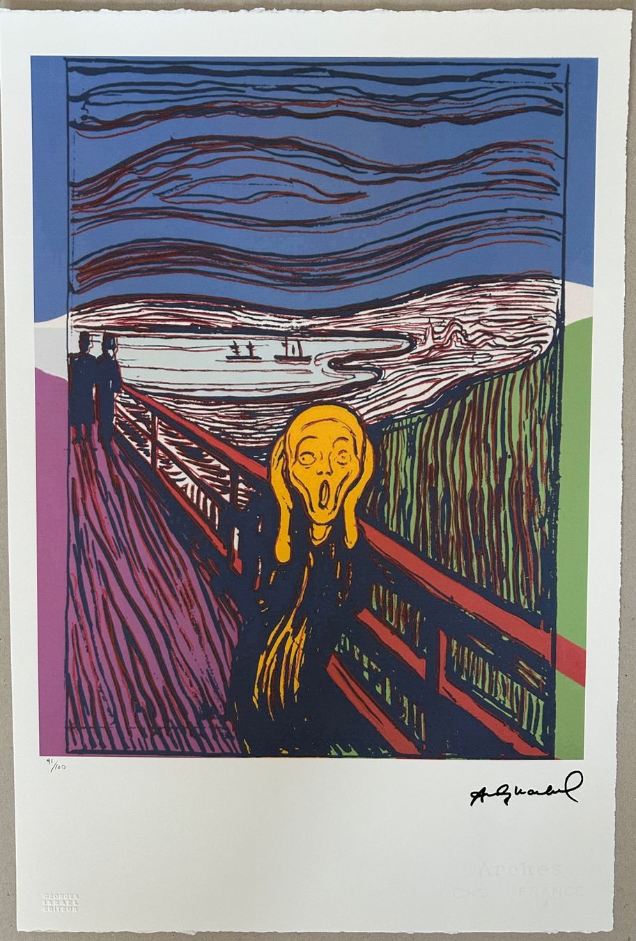 Gemälde: Andy Warhol: Der Schrei, POP ART 91/100 – Neu (gemäss Beschreibung) aus Meilen von Smgdesign