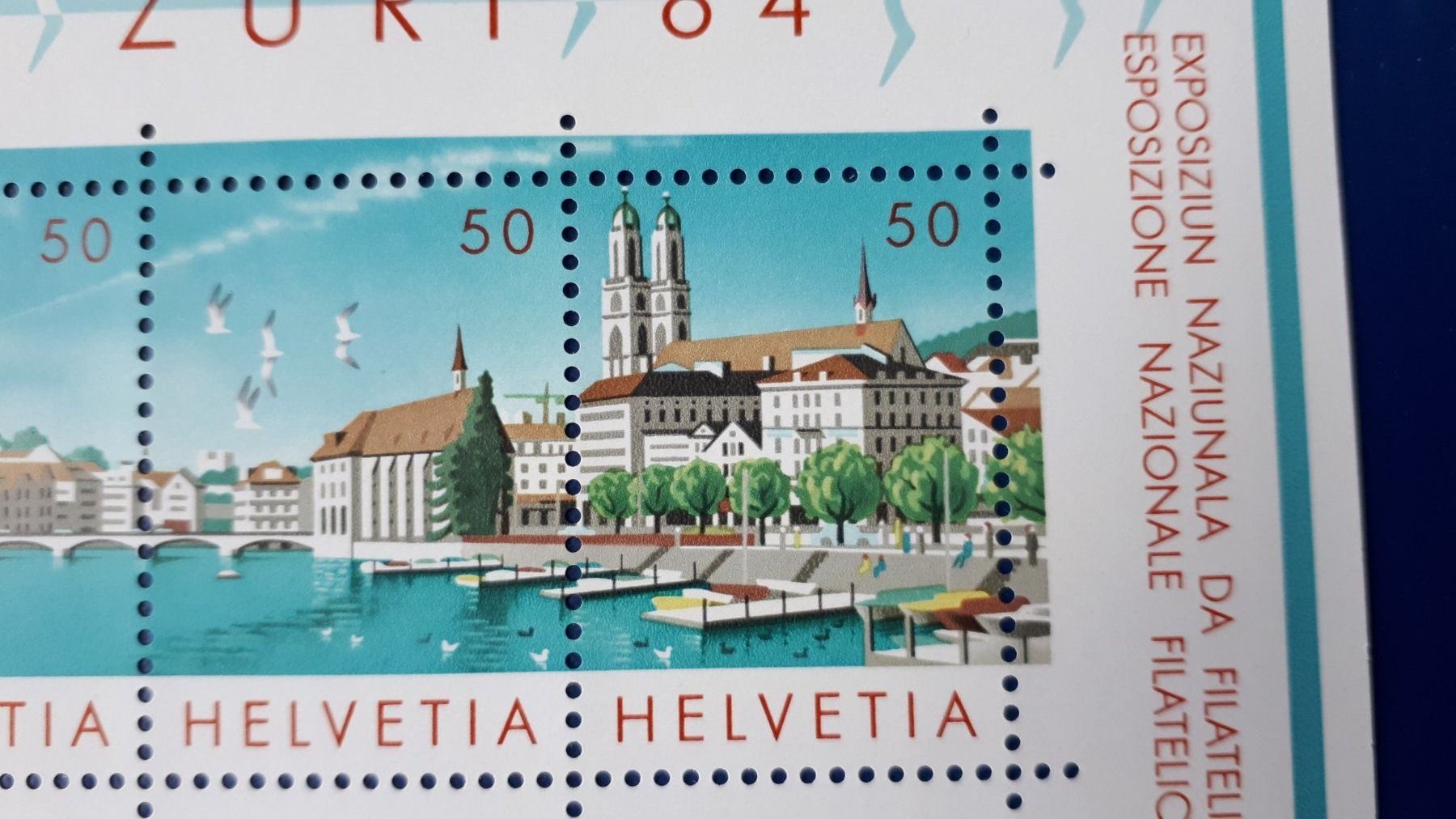 Tutti i francobolli: NABA ZÜRI 84 - Block - postfrisch – Nuovo (secondo la descrizione) da Seewen SZ venduto da SuperpumaDisplayTeam 3