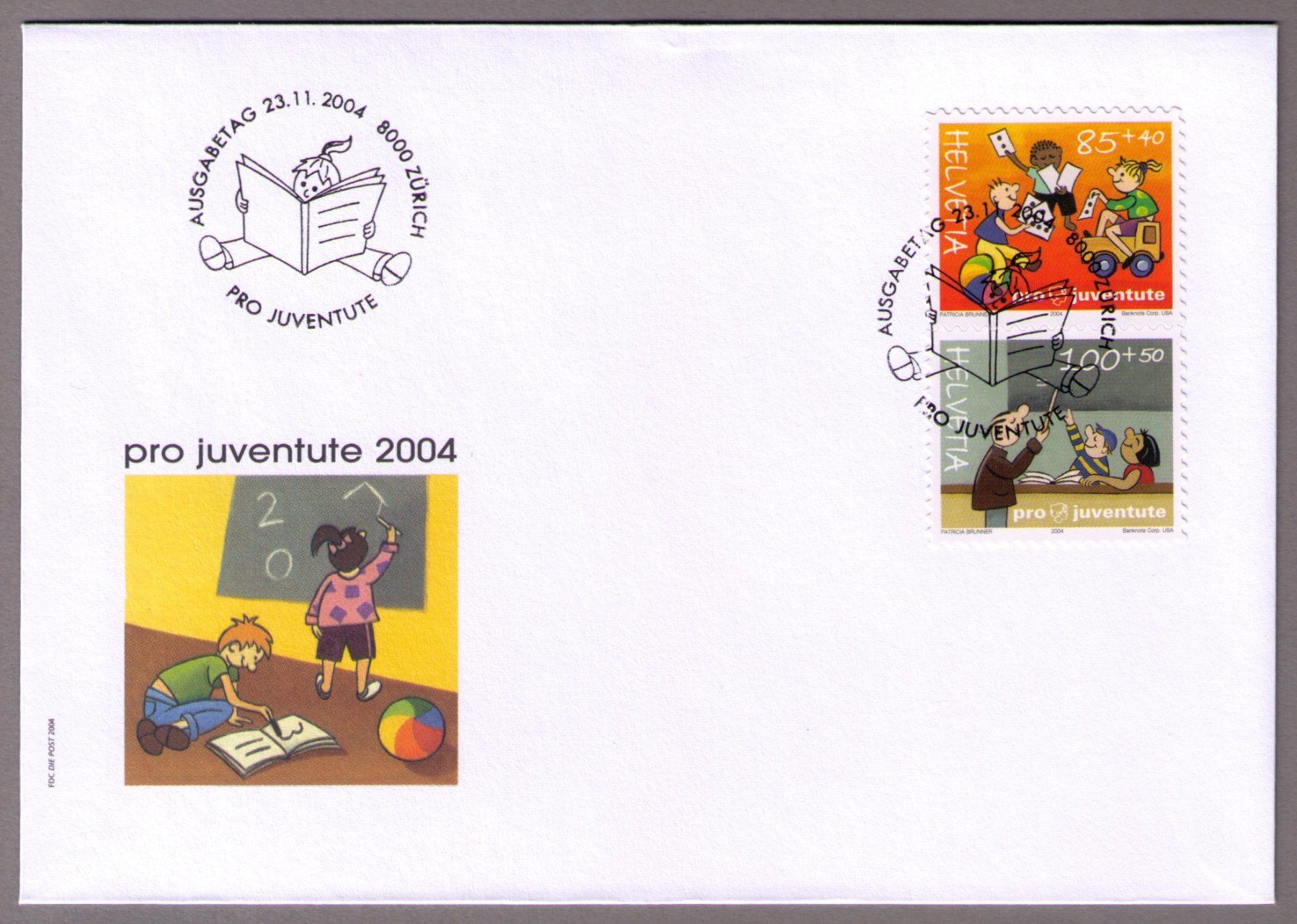 Tutti i francobolli: 2004_J374Aa+375Aa_Pro Juventute__FDC__MARKENHEFT-PAAR ! – Usato da Marthalen venduto da Ch_quality