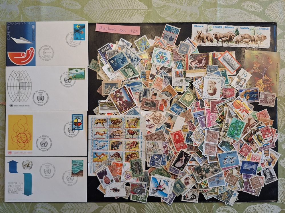 Ca 1000 Ausland-Briefmarken ab Uralt (1Z5) (Gebraucht) in Genolier für ...