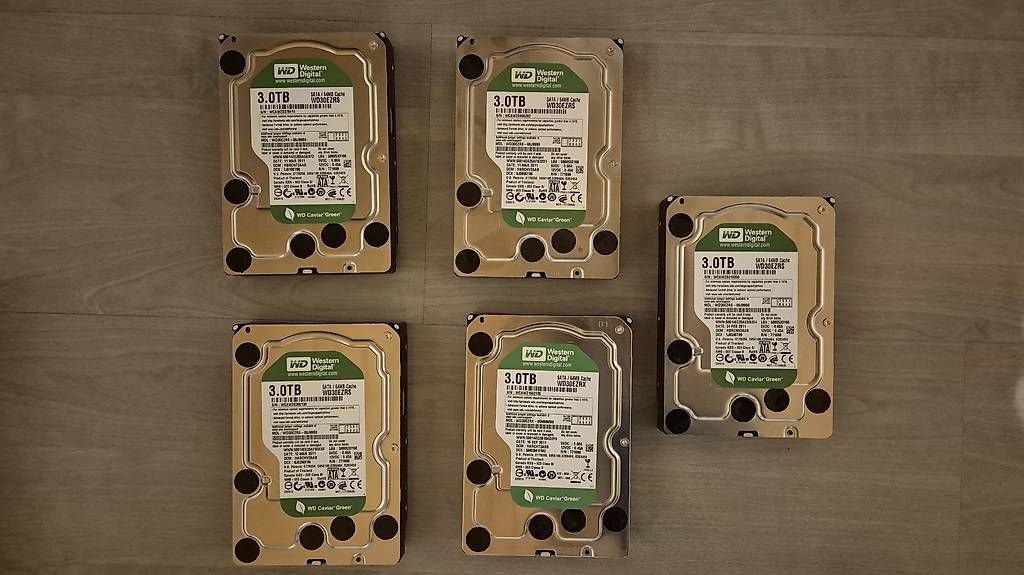 Western Digital Harddisks: 5 x WD Green 3TB – Gebraucht aus Hohenrain von Sven848