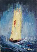 - Italienisches Gemälde - 24x35cm